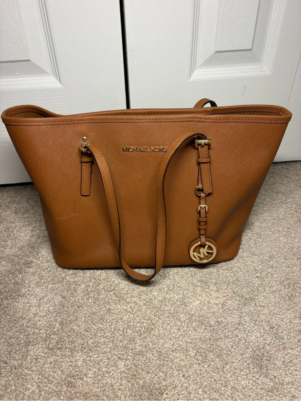 Michael Kors small Leather Tote Bag in brown